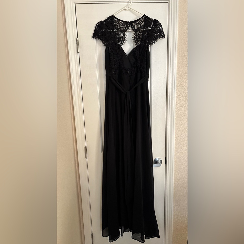 Lulus “Momentous Moments” Black Lace Backless Maxi Dress XS - Picture 7 of 7